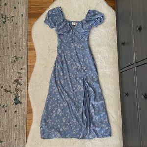 Hello Molly Puff Sleeve Midi Dress